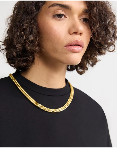 Oxford - Sabine Herringbone Chain Necklace