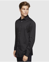 Oxford - Black Stretch Travel Shirt