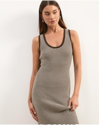 Atmos&Here - Juni Sleeveless Stripe Knit Dress