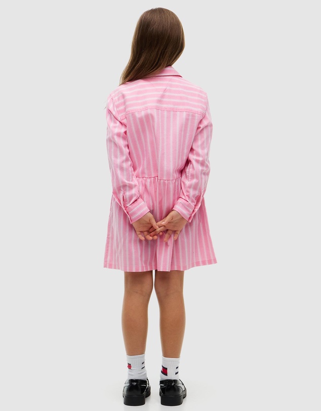 Tommy Hilfiger - Essential Patch Pocket Oxford Shirt Dress - Kids