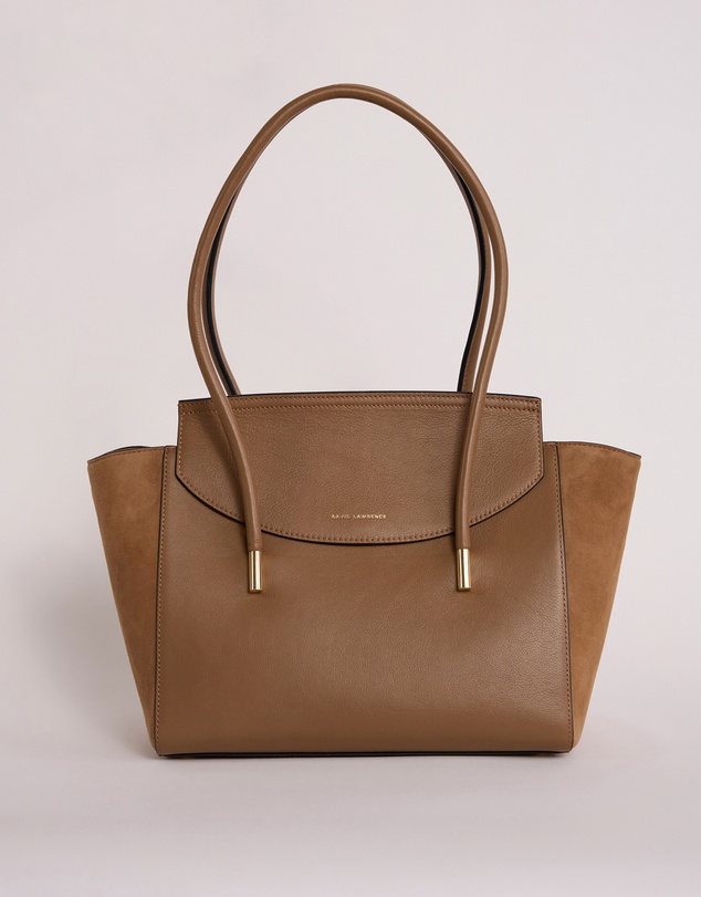 David Lawrence - Velda Suede Leather Tote Bag