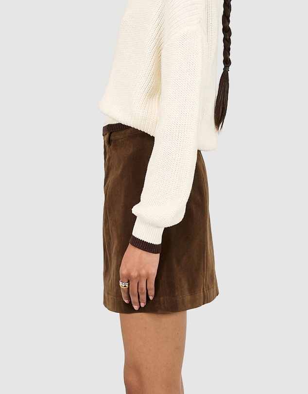 Staple the Label - Nina Faux Suede Mini Skirt