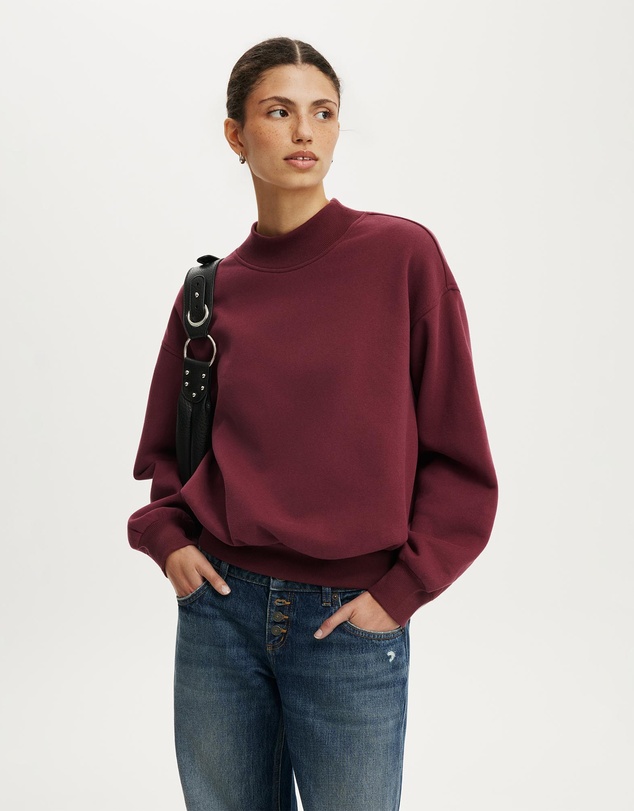 Cotton On - Mock Neck Sweatshirt