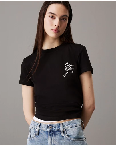 Calvin Klein Jeans - Slim Logo Baby Tee