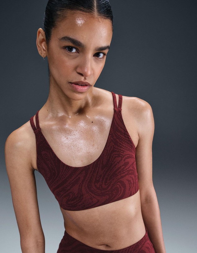 Nike - Zenvy Light-Support Padded Printed Sports Bra