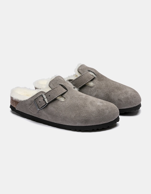 Birkenstock - Boston Shearling Suede Leather Regular - Unisex
