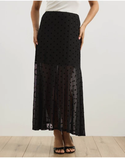 Atmos&Here - Aria Polka Dot Sheer Skirt