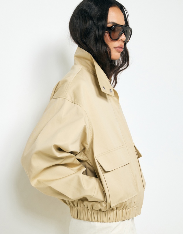 AERE - Ines Funnel Neck Bomber