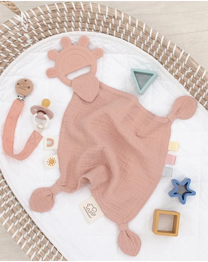 Playground - Silicone Comfort Teether - Rose