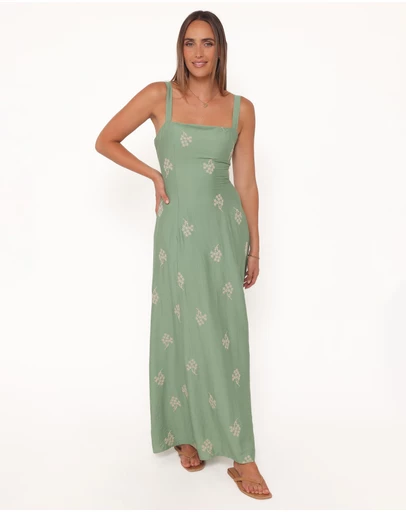 Petal & Pup - Oregon Maxi Dress - Green