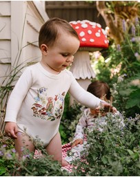Fleur Harris - 'Bear's Adevnture' Cuddle Bodysuit in Cream