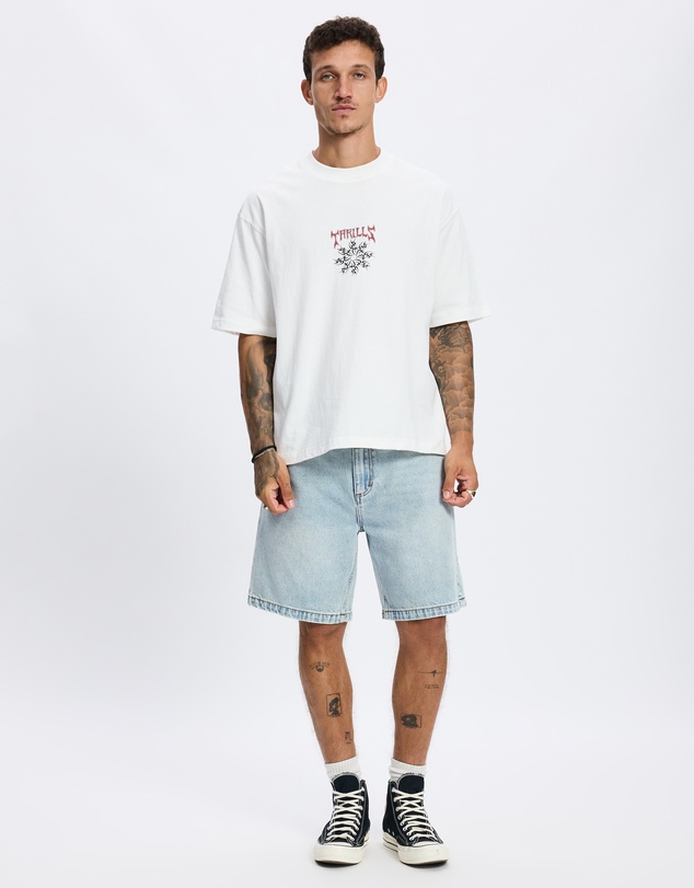 Thrills - Stagger Box Fit Oversize Cropped Tee