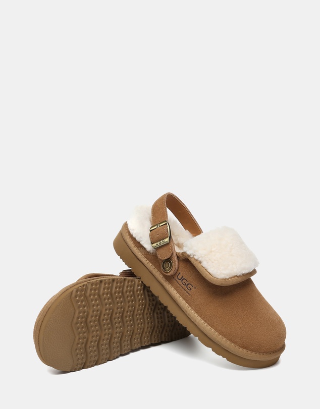 EVERAU - Australian Shepherd Ugg Tenley Cow Suede Upper House Shoes