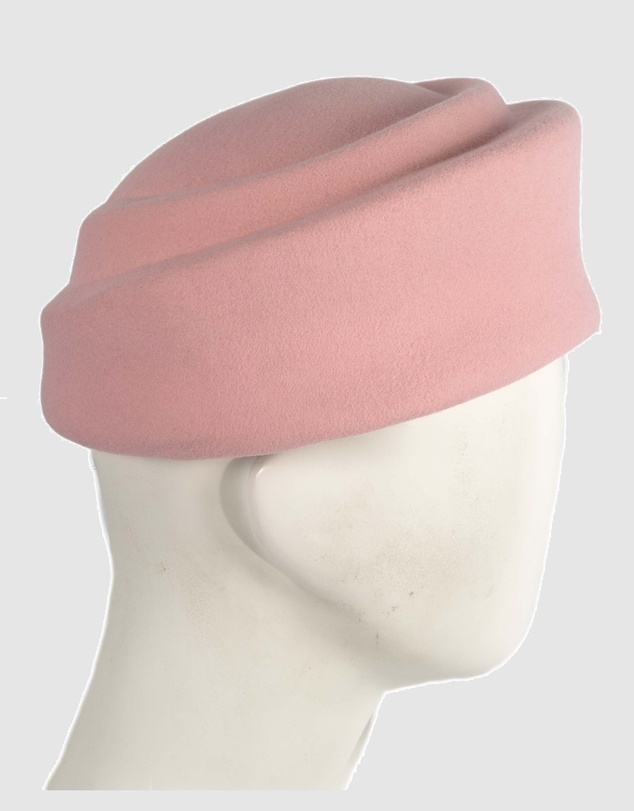 Max Alexander - Felt Pink Pillbox Hat