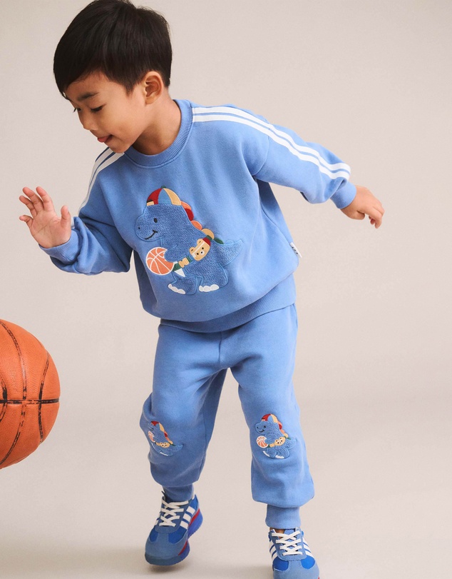 Huxbaby - Baller Dino Sporty Stripe Sweatpants - Babies-Teens