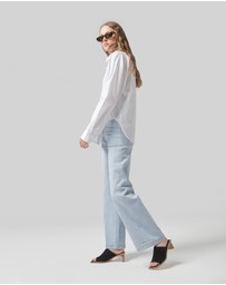 DRICOPER DENIM - Carrie Sunbleached Wide Straight Leg Jeans