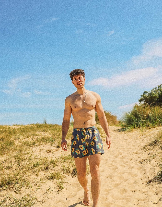 Skwosh - Sunny Boy Men's Eco Swim Shorts in Charcoal