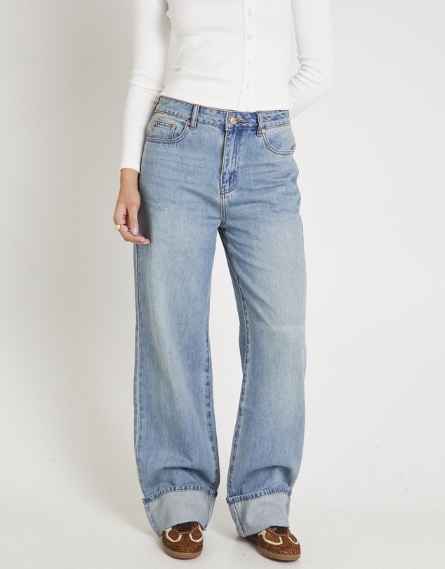 Subtitled - Demi Fold Hem Denim Jeans