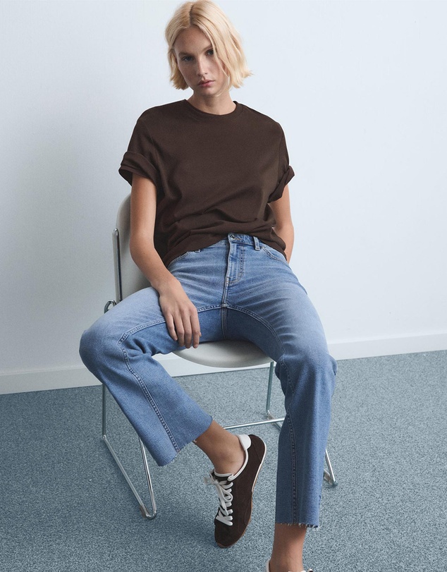 M.N.G - Sienna Flared Cropped Jeans