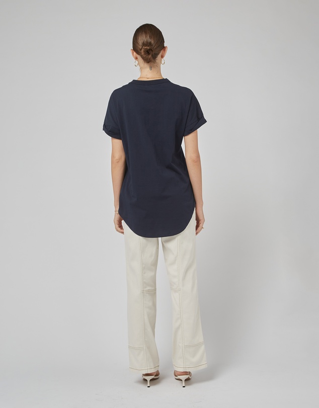 DRICOPER DENIM - Slouchy Navy Tee