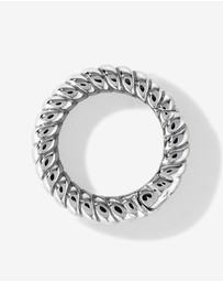 Michael Hill - Twisted Circle Pendant Connector in Sterling Silver