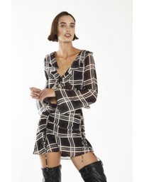 Glamorous - Ruched Tie Mini Skirt