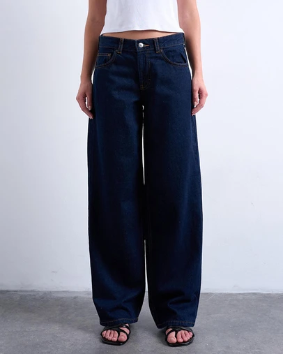 TOPSHOP - Cinch LR Wide Dnm Jeans DB Noos