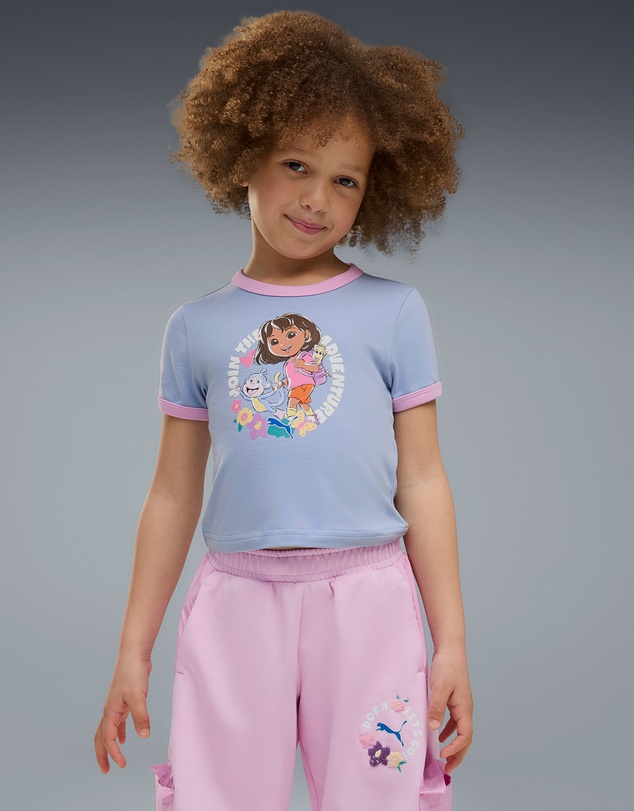 Puma - x DORA THE EXPLORER Slim Ringer Tee - Girls