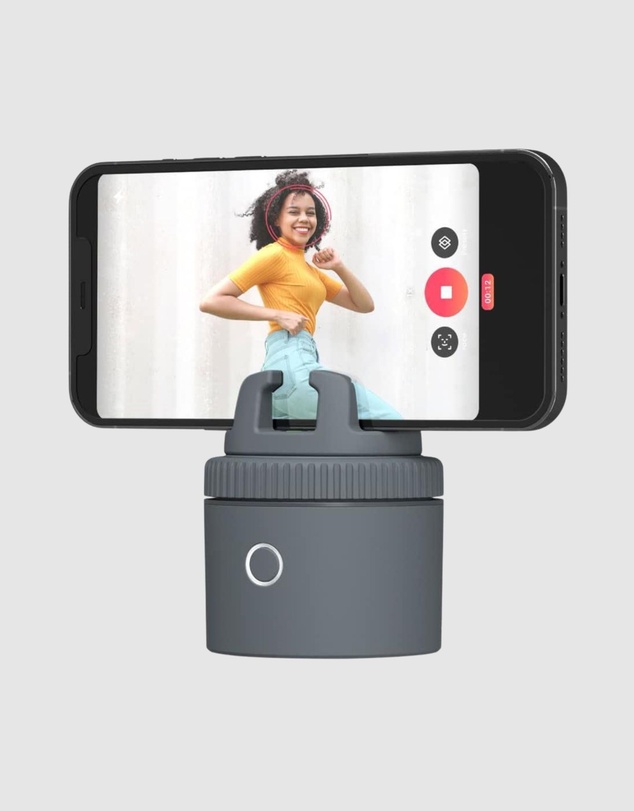 Pivo - Pivo Pod Lite Phone Mount Stand Auto Body Face Tracking 360° Mobile Holder Gray