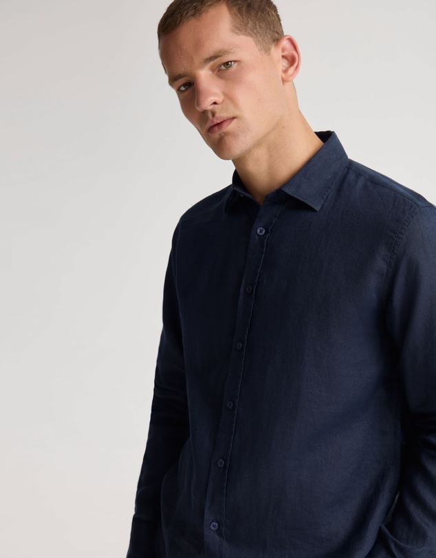 Oxford - Copper European Linen Shirt