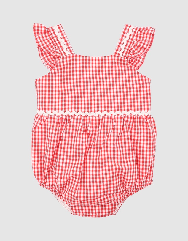 Bebe by Minihaha - Festive Gingham Bodysuit - Babies