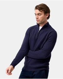 Brooksfield - Half Zipped Knit