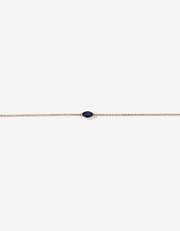 Michael Hill - East West Marquise-Cut Created Sapphire Bracelet in 10kt Yellow Gold