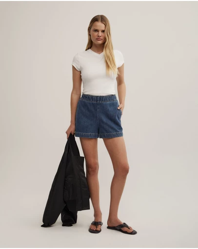 Witchery - Denim Pull On Short