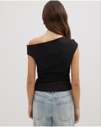 Dazie - Darling Delight Off Shoulder Top