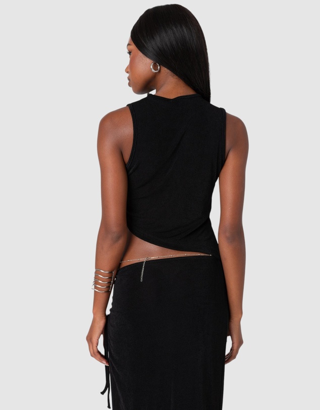 EDIKTED - Goldie Asymmetric Cut Out Top