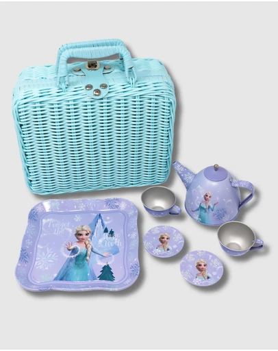 Disney Frozen 2 by Pink Poppy - Disney Frozen Elsa Magic Touch Picnic Basket Tea Set