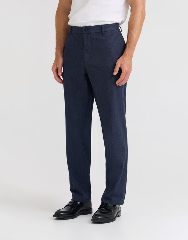 Oxford - Marlo Herringbone Cotton Trousers