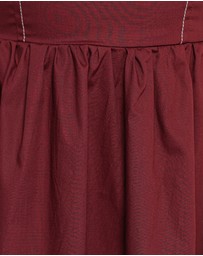 Petal & Pup - Lyanna Strapless Midi Dress - Cherry