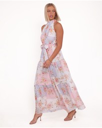 Petal & Pup - Caroline Maxi Halter Dress - Multi Floral