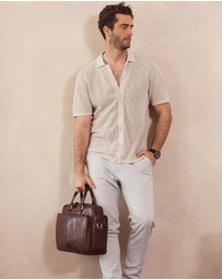 Pierre Cardin - Pierre Cardin Men's Rustic Business Computer Bag