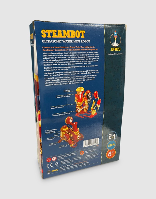 JOHNCO - Johnco - SteamBot - 2-in-1 Ultrasonic Water Mist Robot