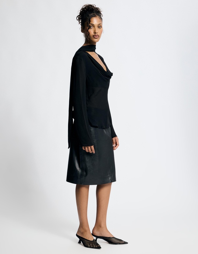 Lover - Morgana Cowl Scarf Neck Top