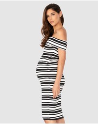 Soon Maternity - Claire Off-Shoulder Dress