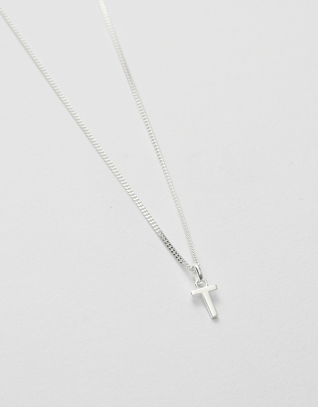 Kirstin Ash - T Outline Initial Necklace