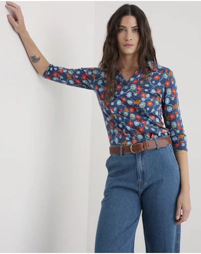 Seasalt - Seasalt Cornwall Blue Wavecrest Shirt