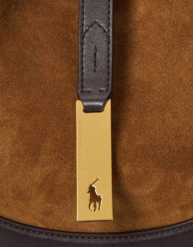 Polo Ralph Lauren - Polo ID Suede-Leather Small Shoulder Bag