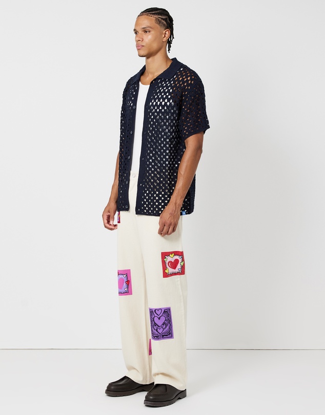 Scotch & Soda - Crochet Knitted Short Sleeve Polo