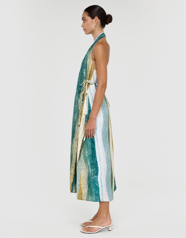 Staple the Label - Anara Wrap Halter Maxi Dress