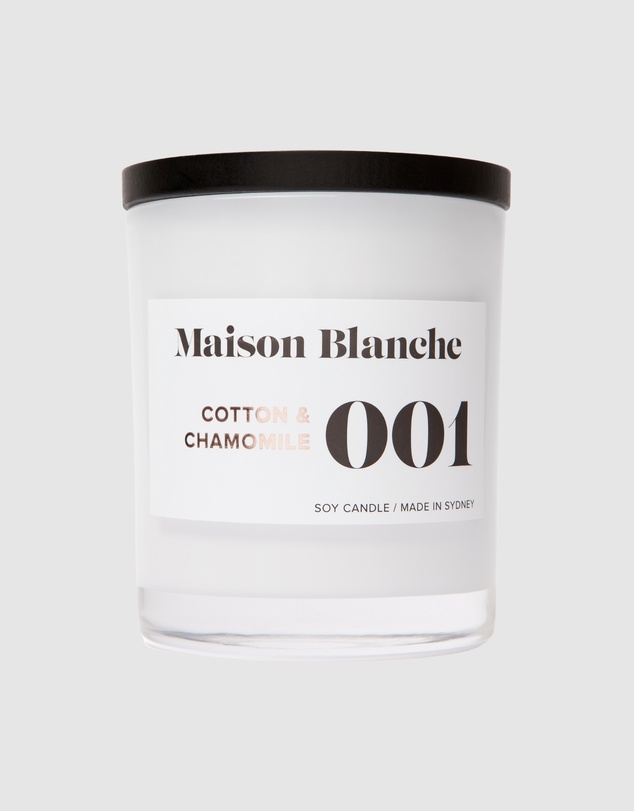 Maison Blanche - 001 Cotton & Chamomile - Large Candle